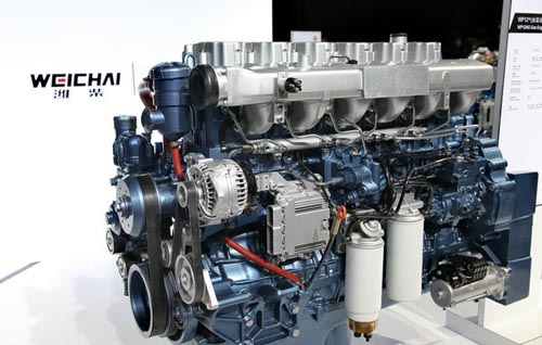 图为潍柴蓝擎wp12系列发动机